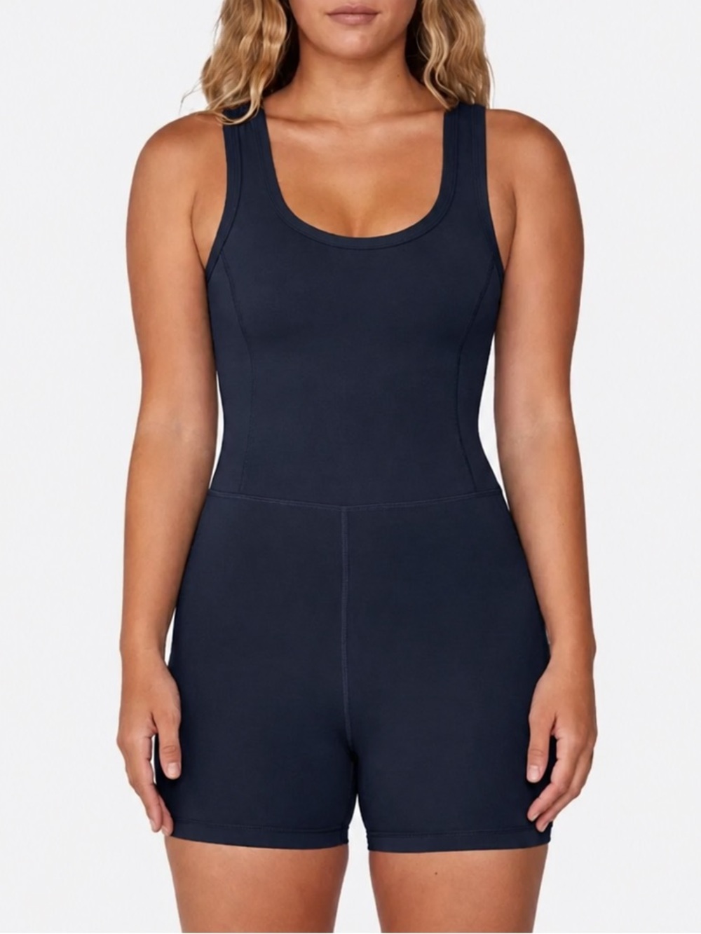 Set Active Sportbody Shortysuit Romper One Piece - Size XS - Navy Blue